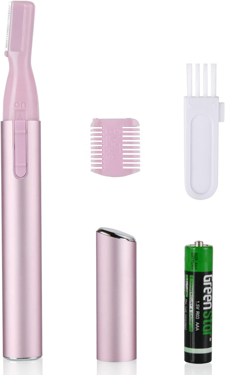 Eyebrow Hair Removal for Women Men, Upgraded Mini Portable Eyebrow Trimmer, Painless Face Hair Shaver Electric Eyebrow Razor for Brows Face Cheek Lips Peach Fuzz