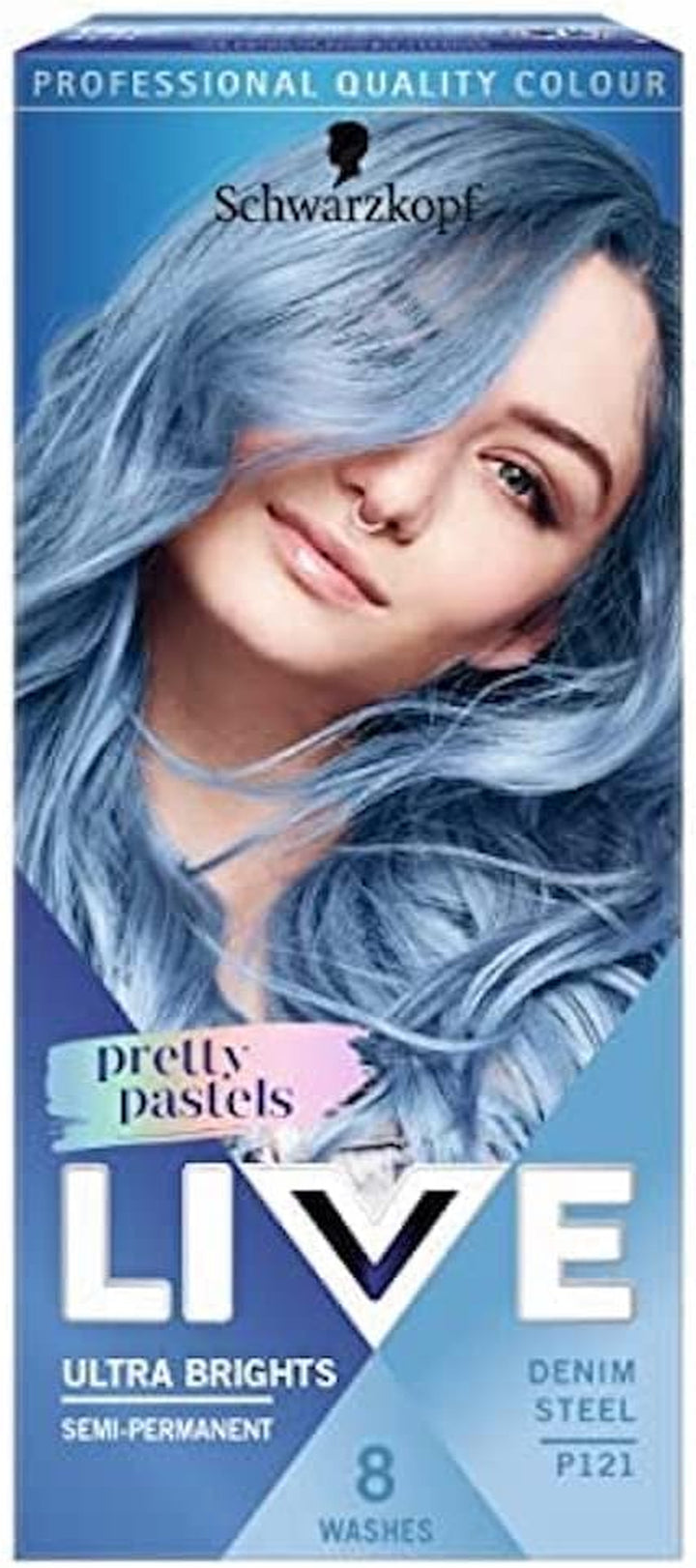 Schwarzkopf  Ultra Brights or Pastels, Vibrant Semi-Permanent Pink Hair Dye, Lasts up to 15 Washes- Shocking Pink 093