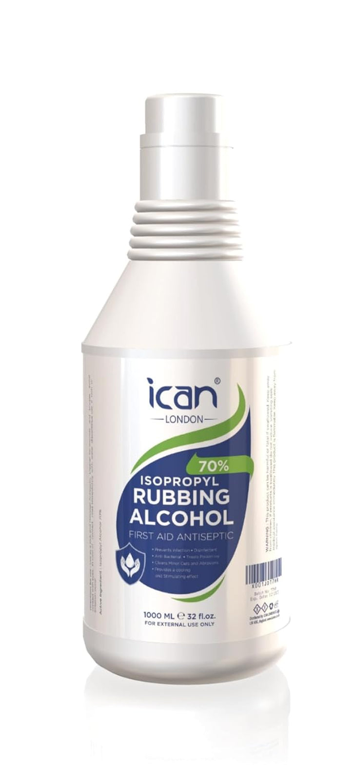 Isopropyl Rubbing Alcohol 99.9% First Aid Antiseptic Disinfectant 50Ml Travel Size