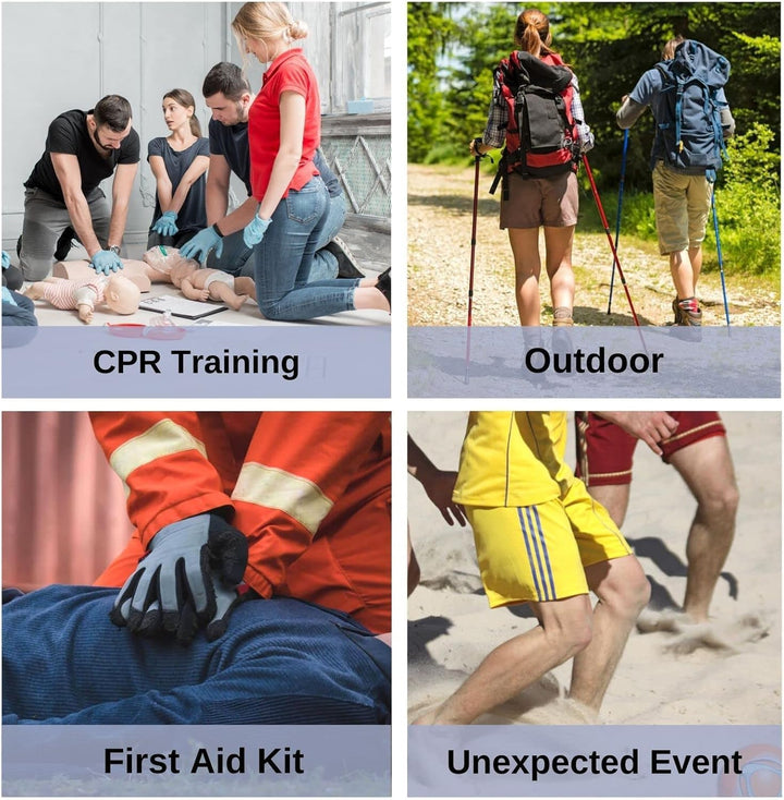 CPR Face Shield Mask with One Way Valve, CPR Mask Keychain Ring,Keychain Mask Disposable Emergency Kit CPR Face Shields Pocket Mask for First Aid or AED Training (6)