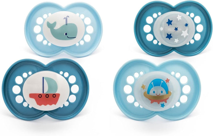 Original Soothers | 16 plus Months | Pack of 2 | Comes in Dummy Steriliser Box | Sustainable Materials | Baby Accessories | Pink (Various Designs)