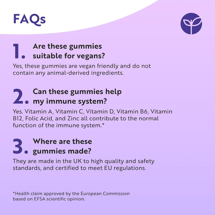 Vegan Multivitamin Gummies for Women & Men – 60 Berry Flavour Chewable Adult Multivitamins (2 Month Supply) Daily Supplement with 14 Vitamins & Minerals Incl. Vitamin C D3 B12 Biotin Zinc