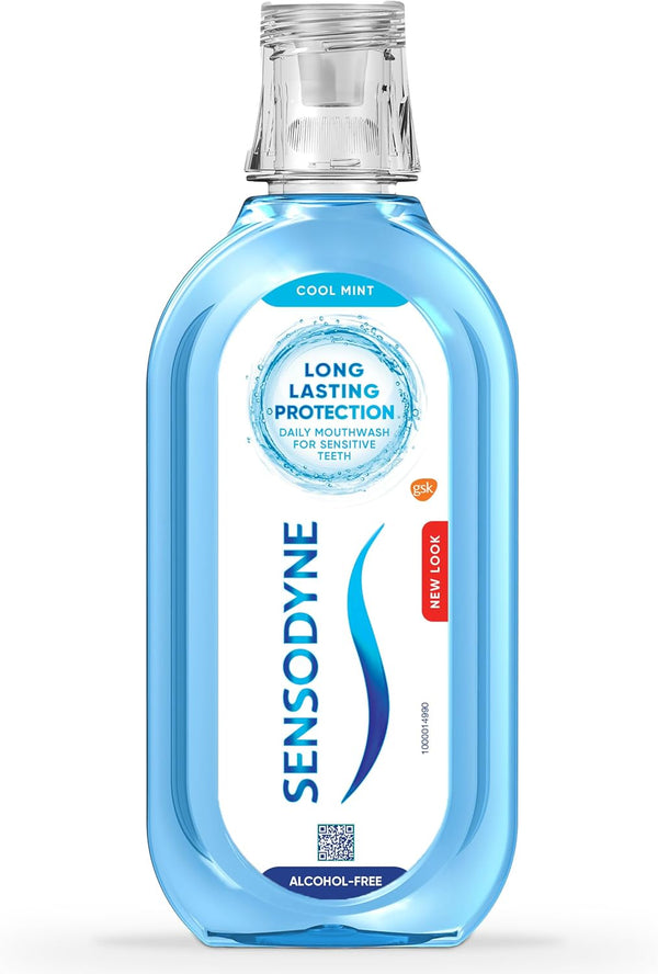Mouthwash for Sensitive Teeth, Alcohol Free Mouth Wash, Cool Mint Flavour, 500Ml