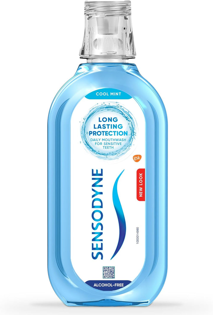 Mouthwash for Sensitive Teeth, Alcohol Free Mouth Wash, Cool Mint Flavour, 500Ml