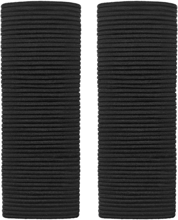 50Pcs Elastic Hair Bands, 4Mm Elastic Hair Bobbles Ponytail Holders, No Metal Strong Hair Ties Gentle Hairbands Thick for Girls Women Kids