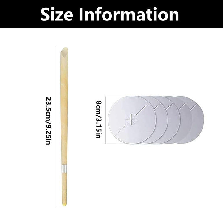 10 PCS Ear Candles for Wax Removal, Ear Wax Removal Candle, Hopi Ear Candles Set 5 Protective Disks+10 Cotton Swab, for Ear Cleaning(Yellow)