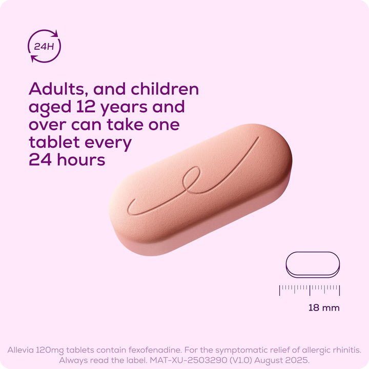 Allergy Tablets | Multipack 90 Tablets | 120Mg Fexofenadine | 24Hr Relief Acts within 1 Hour | Non-Drowsy in Most People | Relieves Hayfever, Pet, Dust and Mould Allergies