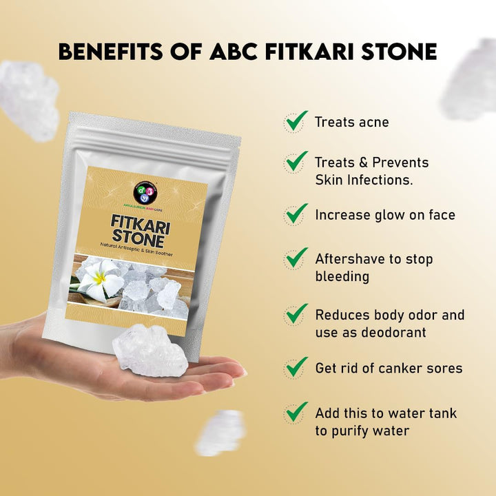 ABC Phitkari Alum Stone 8.8 0Z (250G)