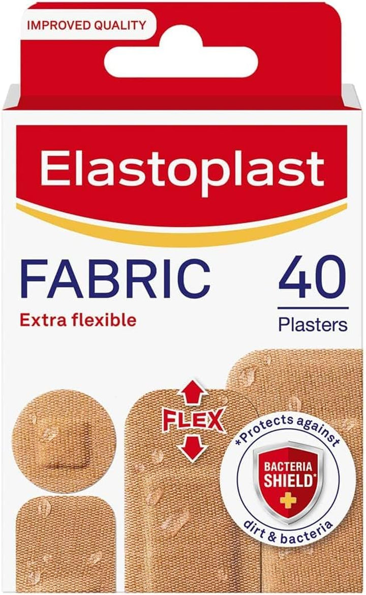 Fabric Extra Flexible Plaster, Pack of 40, Cranberry