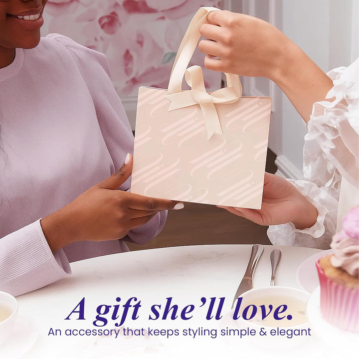 Hair Claw Clips Women & Girls - 8 Pcs Large & Small Non-Slip Matte Hair Clips in Beige & Black - Stylish Claw Clips Set for All Hair Types