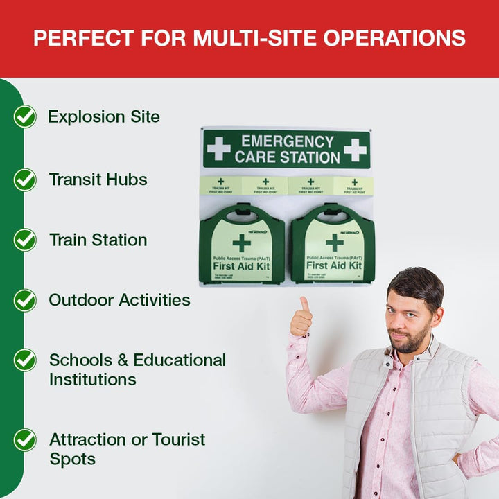 Public Access Trauma First Aid Kit - with 2 X Code RED Tourniquet - Hard Case