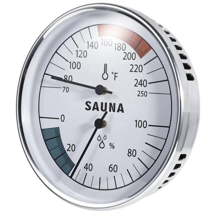 Sauna Thermometer Hygrometer, 2 in 1 Fahrenheit Thermometer Hygrometer for Sauna Room, Indoor Humidity Temperature Monitor Gauge Sauna Accessories