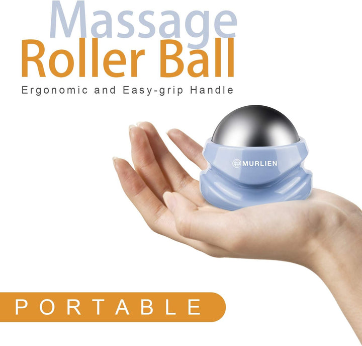 Ice Therapy Massage Roller Ball, Manual Massager for Deep Tissue Massage, Alleviating Muscle Tension and Pain Relief, Suitable for Neck, Back, Shoulders, Arms, Legs, Thighs Etc.