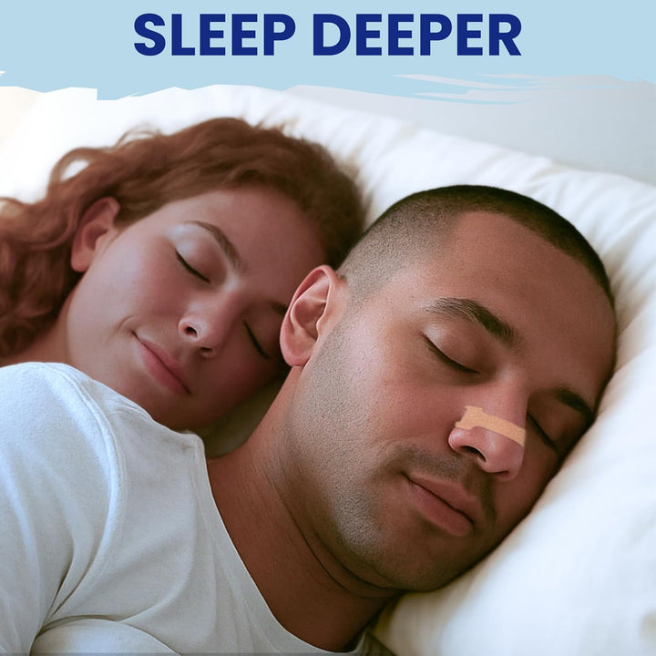 Nasal Strips Large 60 Pack | Nose Strips for Breathing, Snoring & Better Sleep | Instantly Relieves Congestion, Drug-Free, and Strong Hold for Men & Women by