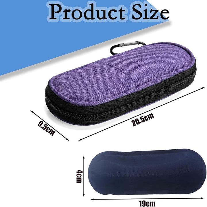 Insulin Cooler Travel Case, Diabetic Travel Case with 2 Nylon Ice Packs (Purple)