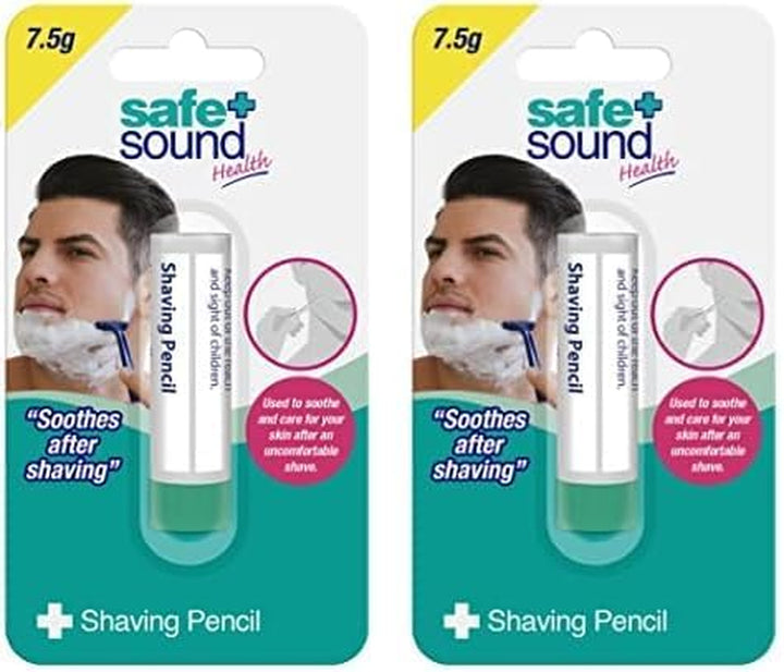 Safe & Sound Styptic Pencil. Stops Bleeding from Shaving and Other Minor Cuts 7.5G