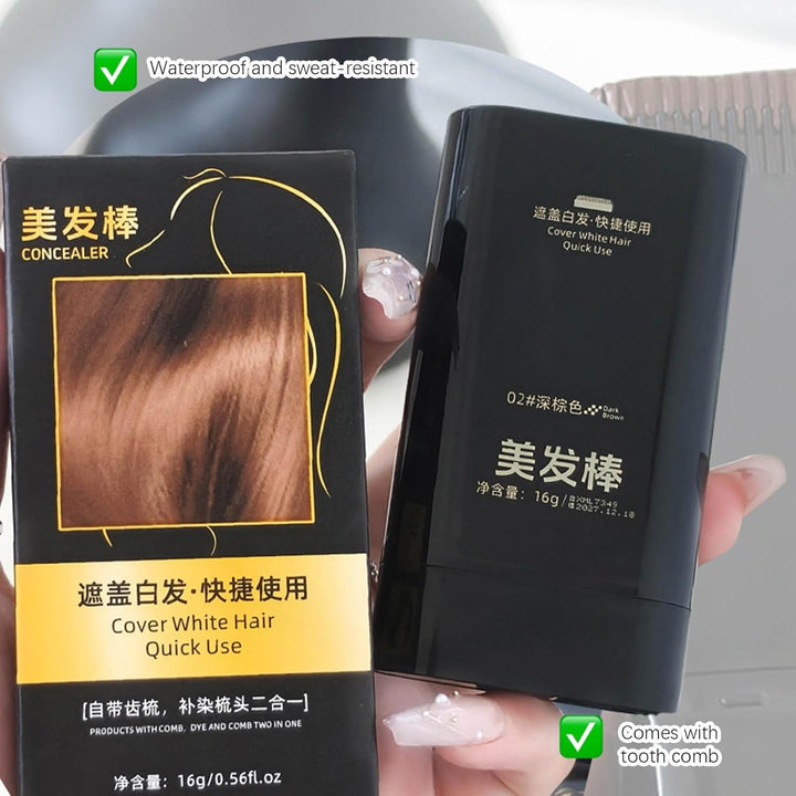 Hair Dye Comb - Safe and Convenient Comb Hair Dye | Applicator | Hairdressing Wand Tool Color Dye Stick | Sweat Proof Touchup Hair Color for Boys Girls Women Adults