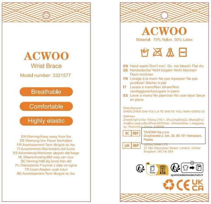 Arthritis Gloves, Elastic Wrist Support Thumb Support Brace with Gel, Breathable Comfortable Carpal Tunnel Splint per Relieves Wrist Thumb Pain, Sprains, Tendonitis and Joint Pain (S)