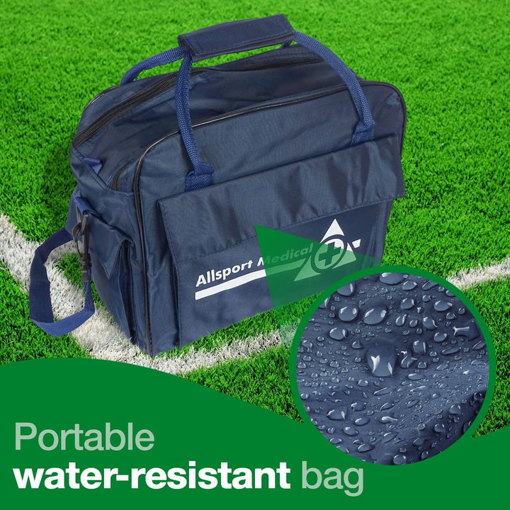Sports First Aid Kit in Water-Resistant Holdall Bag - Fully Stocked