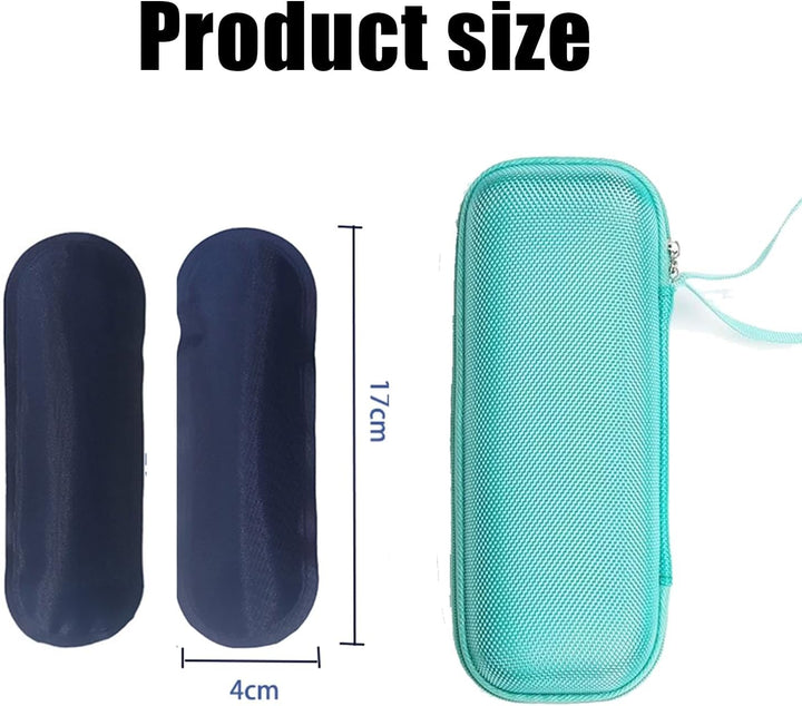 Insulin Cooler Travel Case, Portable Insulin Cooler with 2 Ice Packs Carrying, Diabeticcooler Travel Case Diabetic Cooler Case, Insulin Pen Case Organizer for Insulin Pens (Green)