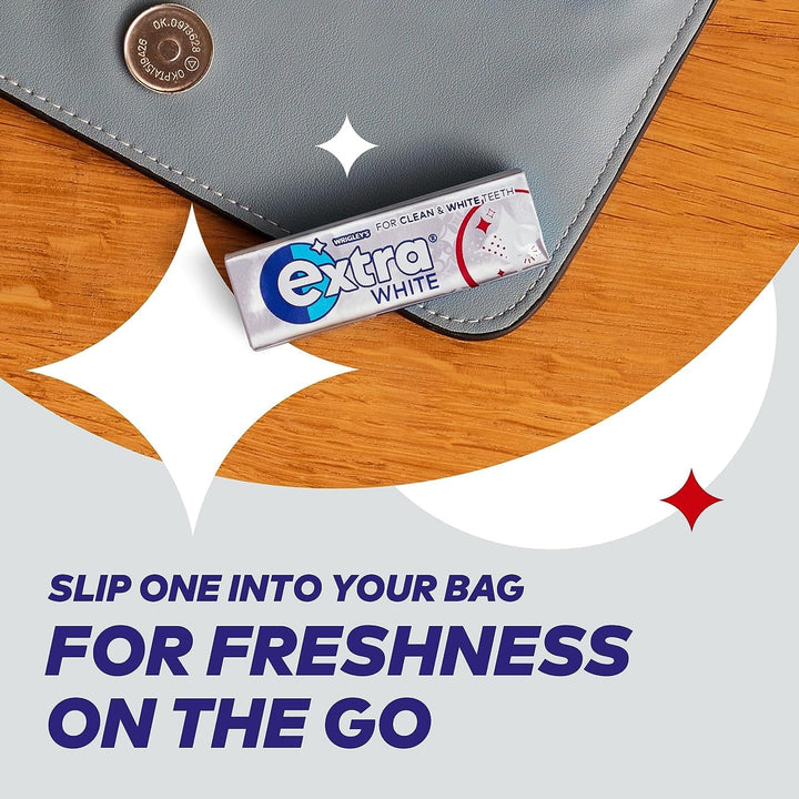 Wrigley'S  White Chewing Gum, Peppermint Flavour, 30 Packs of 10 Pieces, Sugar Free Bulk Pack Gum with Xylitol (300 Pieces)-Packaging May Vary