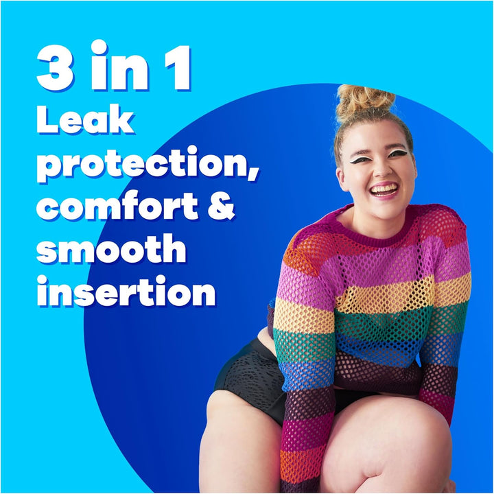 Compak Pearl Tampons, Super with Applicator, 64 Tampons (16 X 4 Packs), Leak Protection and Discretion