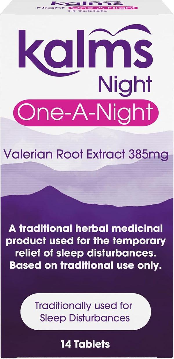 Night One-A-Night 14 Tablets - Traditional Herbal Medicinal Product Used for the Temporary Relief of Sleep Disturbances. One Tablet a Night Dose.