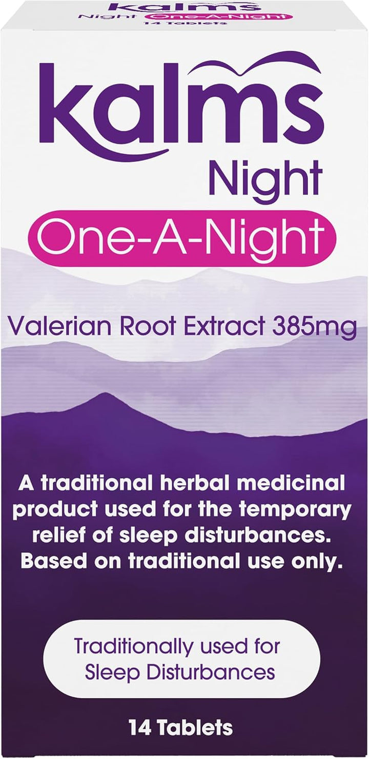 Night One-A-Night 14 Tablets - Traditional Herbal Medicinal Product Used for the Temporary Relief of Sleep Disturbances. One Tablet a Night Dose.