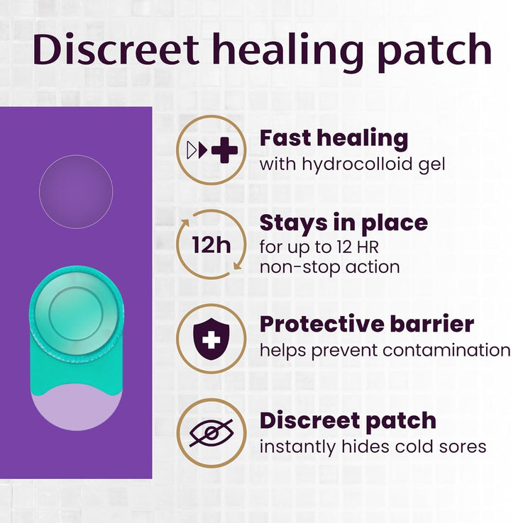 Cold Sore Discreet Healing Patch - a Patch That Protects and Conceals Cold Sores - 15 Count