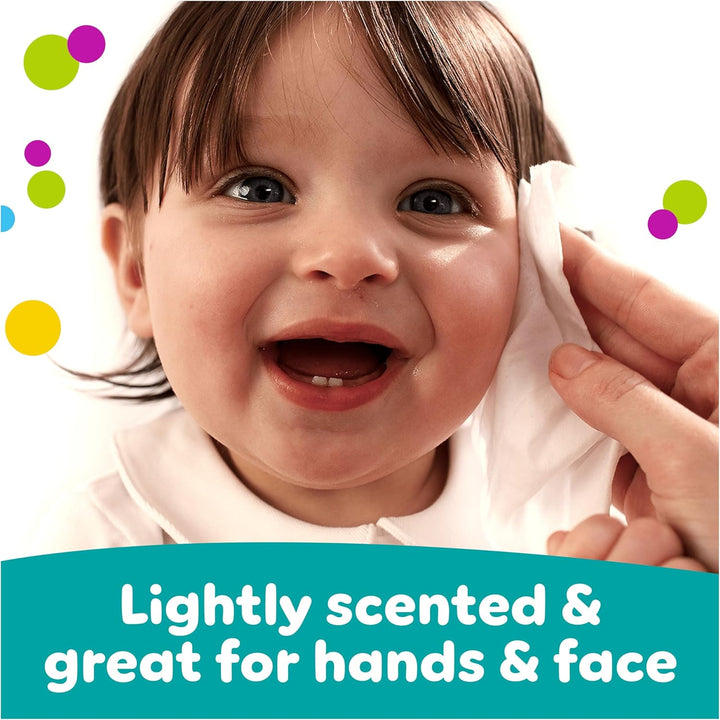 Fresh Clean Baby Wipes 15 Packs of 80 Wipes Equals to 1200 Baby Wet Wipes, Also Great for Hands and Faces