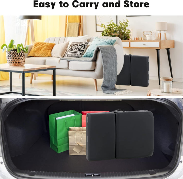 Portable Massage Table Folding Lightweight Beauty Salon Spa Bed Therapy Couch (Black, 60Cm Width 3 Section Aluminum)