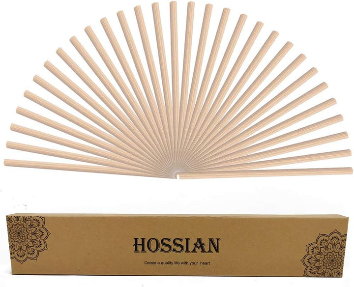 50Pcs Diffuser Sticks - Black Rattan Reed Diffusers for Essential Oils (7.5/19Cm)