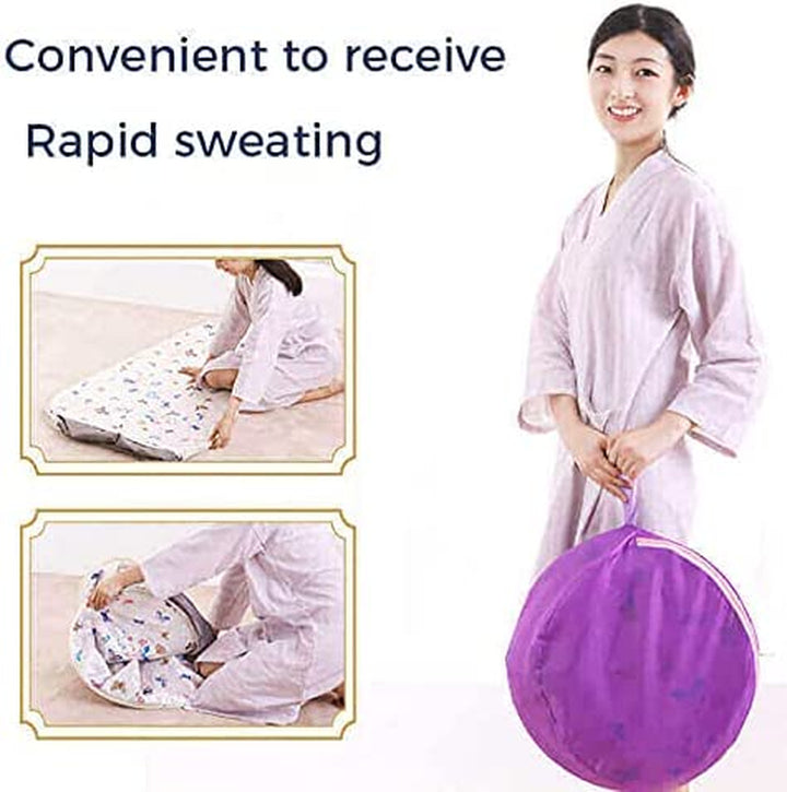 Portable Steam Sauna Tent Cabin Home SPA Sauna Kit Birthday Gift Wet Indoor Similar Infrard Sauna Pod W/Chair ||Man&Woman (Small,Suitable for People with a Height of Less than 5.74FT) Blue