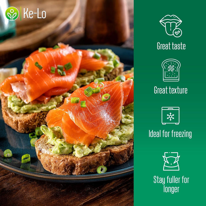 Keto-Pro Low Carb Keto Friendly Bread (2 Pack) | Keto Bread | Low Carb Bread | Low Calorie Bread Helping You Stay Fuller for Longer | Low Carb Snacks & Keto Food | Low Carb Bread UK