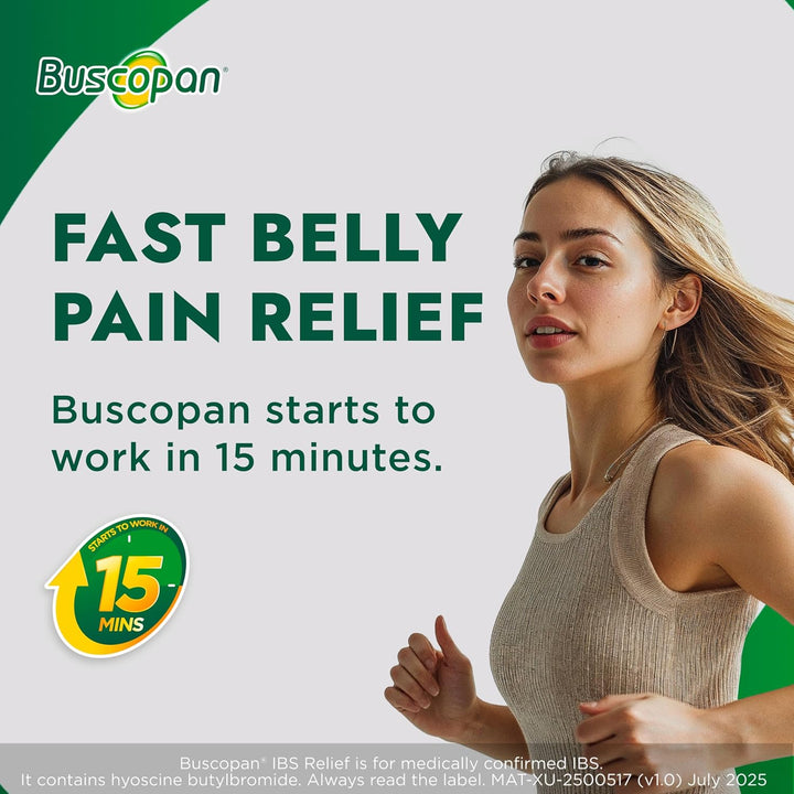 , Targets the Source of Belly Pain, Cramps & Discomfort, Starts to Work in 15 Minutes, 20 Tablets, Relief from Stomach Pain, Cramps & Discomfort