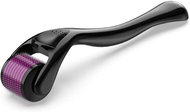 Derma Roller Hair Growth Men and Women, 540 Titanium Micro Needling Roller for Hair Growth, Beard Roller for Skin Care and Beard Growth,Universal with Carry Case (Derma 0.5Mm)