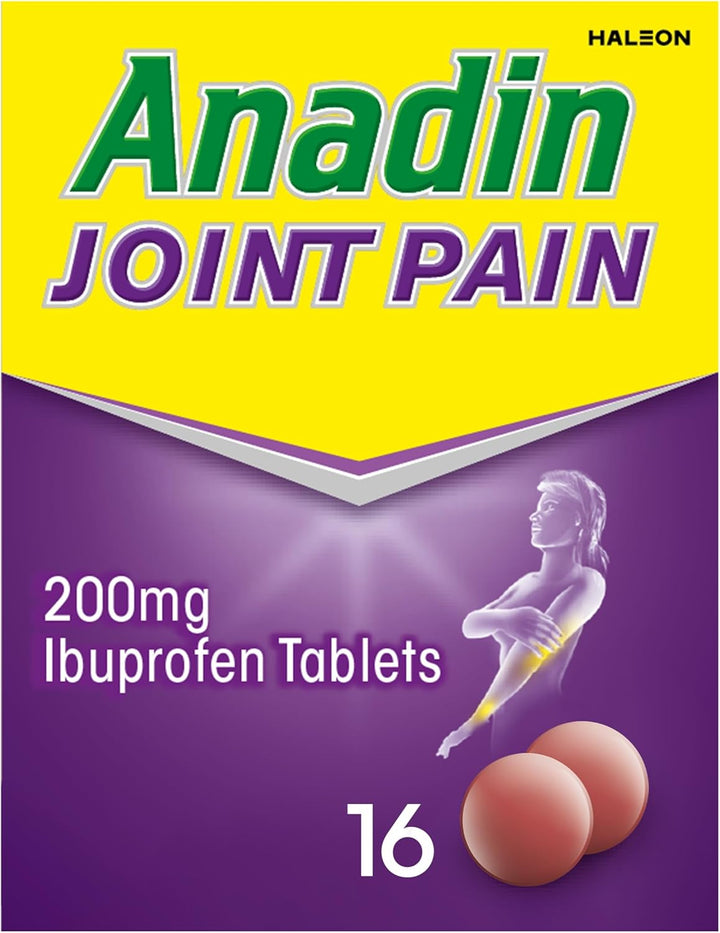 Joint Pain Relief Tablets, Ibuprofen Tablets - Pack of 16