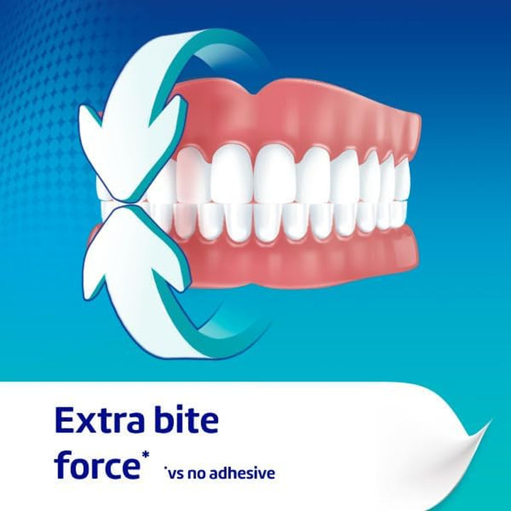 Denture Adhesive Fixative Cream, Adhesive Flavour Free for Strong All-Day Hold of Dentures, 40G