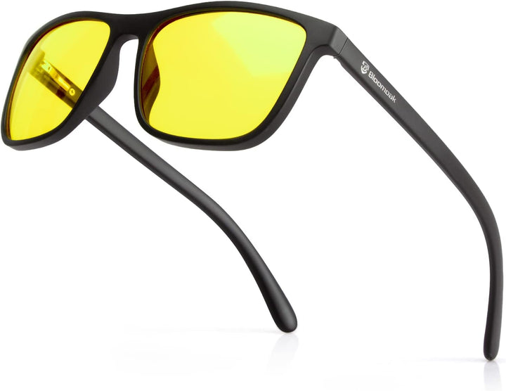 Dark Red Lens Sleep Glasses, 100% Blue & Green Light Blocking Glasses for Better Sleep, anti Eyestrain Women Men