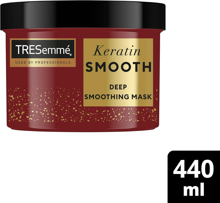 Tresemme Keratin Smooth Deep Smoothing Mask Rinse-Out Hair Treatment with Hydrolysed Keratin for Soft, Shiny, Frizz-Free Hair 440 Ml