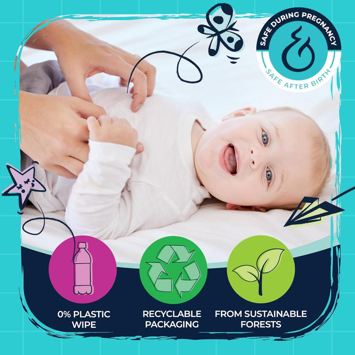 Mum & You Baby Wipes Multipack - 672 Biodegradable Wet Wipes (12 Packs) | 99.4% Water. Ideal for Sensitive Newborn Skin | Baby Wipes Bulk, Bum Wipes, Wet Tissue, Eco-Friendly Wet Wipes Baby