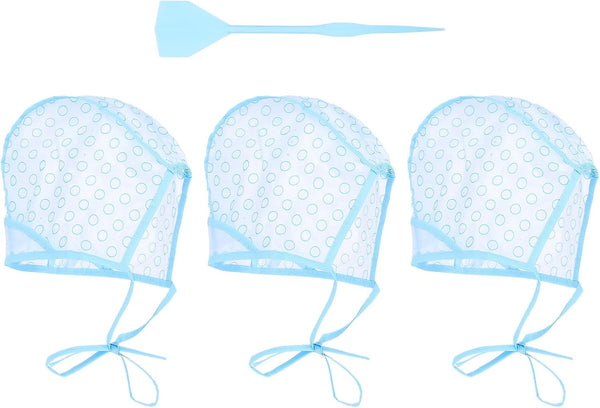 3PCS Highlight Cap, Highlight Kit Streaking Highlighting Cap with Holes for Salon Hair Dyeing Hairdressing and DIY Dyeing Hair