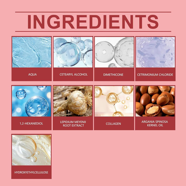 Red Hair Maske, Color Depositing Red Hair Maske, Colour Protect Conditioner, Repair and Enhances Reds Tones for Color-Treated Hairs, Refreshes Colors & Tone