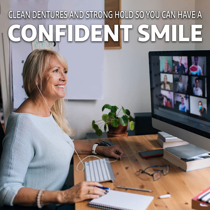 Super Denture Adhesive Powder, Extra Strength 1.6 Oz Container (Pack of 6) by Super Poli-Grip