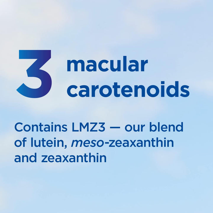 Original plus Capsules - 90-Day Pack, Eye Health Supplement* with Lutein Zeaxanthin and Meso-Zeaxanthin + Vitamin B2 (Riboflavin) Which Helps Support Normal Vision, 90 Count (Pack of 1)