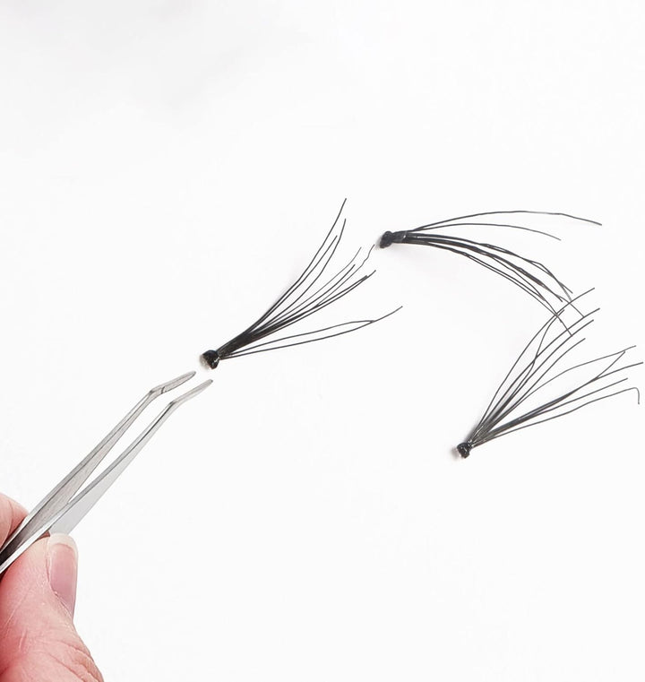 2 Pcs Eyelash Tweezers, Stainless Steel Eyelash Extension Tweezers, Lash Tweezer with Comb