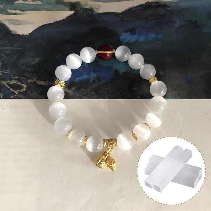 4" Selenite Crystal Sticks, 12Pcs Large Selenite Wand White Raw Rough Crystals Bulk Reiki Energy Stones for Healing Reiki, Protection, Divination, Witchcraft Supplies