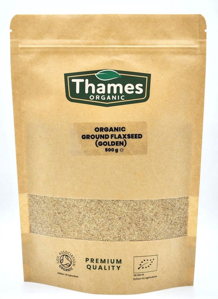 Organic Ground Linseed | Flaxseed Golden 1Kg -Certified Organic, Non-Gmo, Vegan, No Additives, No Preservatives, Resealable Bag by  Golden 1Kg
