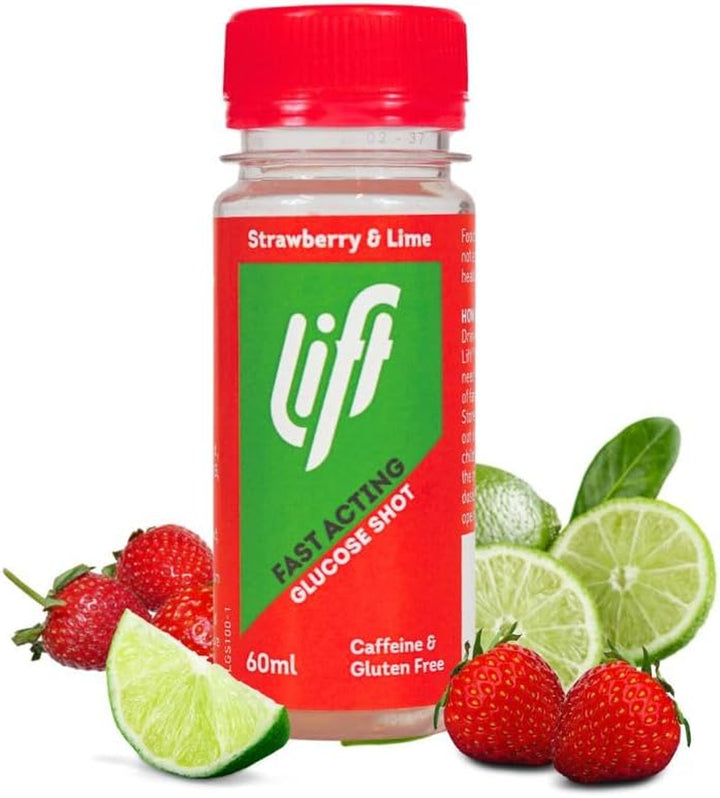 Fast-Acting Glucose Energy Juice Shots, Very Berry, 12 Pack of 60 Ml Bottles