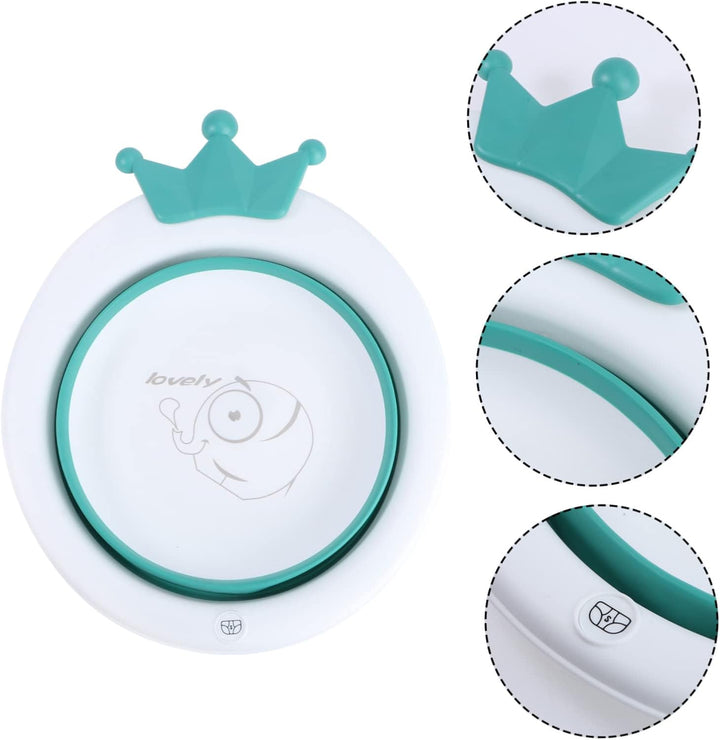 Wash Basin Folding Portable Cartoon Design Home Use for Newborn Cleaning